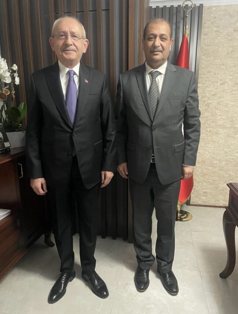Gelecek Partisi Mersin İl Başkanı Hamit Karış Kılıçdaroğlu’nu Ziyaret Etti